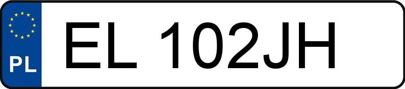 Numer rejestracyjny EL 102JH posiada TOYOTA COROLLA - EL102JH