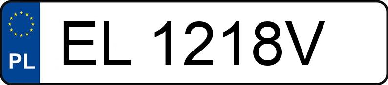 Numer rejestracyjny EL 1218V posiada SUBARU IMPREZA - EL1218V