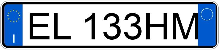 Numer rejestracyjny EL133HM posiada MINI Mini Countrym.