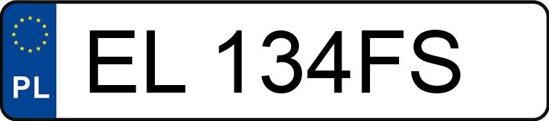 Numer rejestracyjny EL 134FS posiada VOLKSWAGEN GOLF - EL134FS