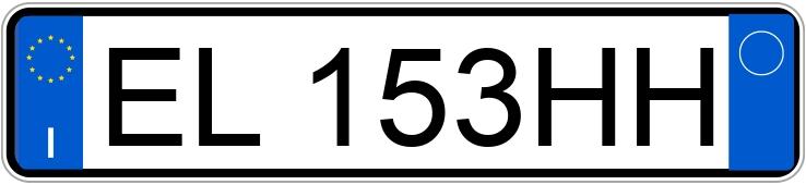 Numer rejestracyjny EL153HH posiada BMW Serie 3