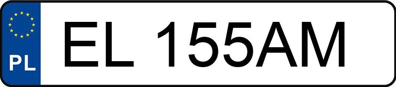 Numer rejestracyjny EL 155AM posiada KIA Cerato Comfort - EL155AM