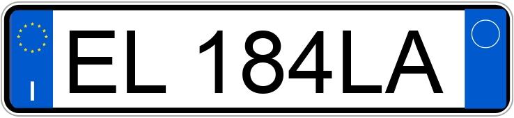 Numer rejestracyjny EL184LA posiada ALFA ROMEO Giulietta