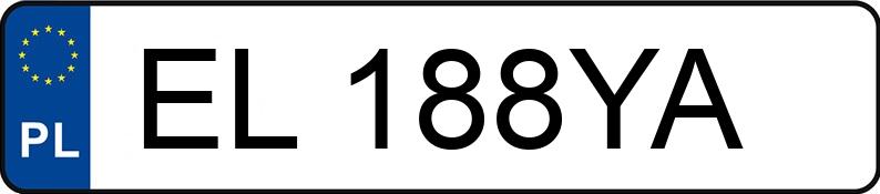 Numer rejestracyjny EL 188YA posiada VOLKSWAGEN PASSAT - EL188YA