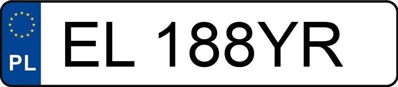 Numer rejestracyjny EL 188YR posiada SKODA OCTAVIA - EL188YR