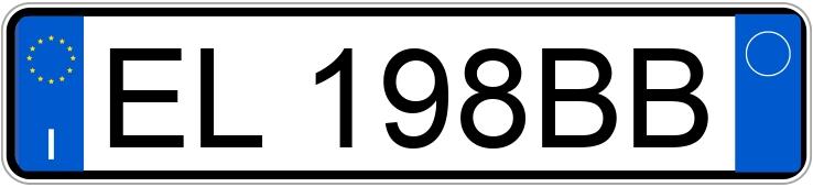 Numer rejestracyjny EL198BB posiada FIAT Punto Evo