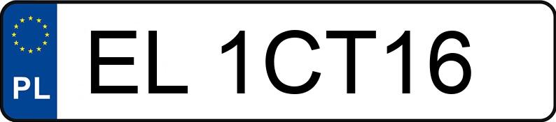 Numer rejestracyjny EL 1CT16 posiada RENAULT MASTER - EL1CT16