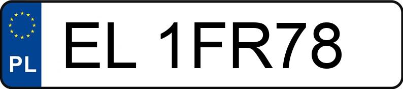 Numer rejestracyjny EL 1FR78 posiada OPEL MOKKA J-A - EL1FR78 Numer rejestracyjny EL 1FR78 posiada OPEL MOKKA J-A - EL1FR78