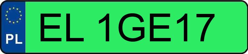 Numer rejestracyjny EL 1GE17 posiada MERCEDES-BENZ - EL1GE17 Numer rejestracyjny EL 1GE17 posiada MERCEDES-BENZ - EL1GE17