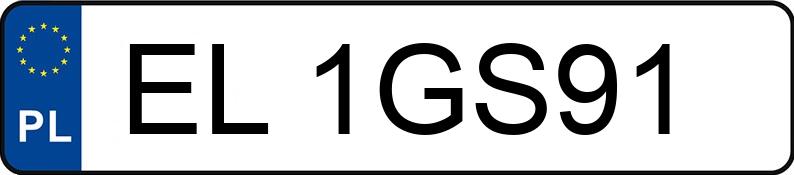 Numer rejestracyjny EL 1GS91 posiada NISSAN NISSAN QASHQAI - EL1GS91
