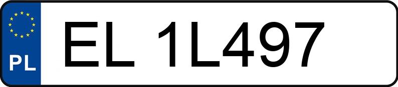 Numer rejestracyjny EL 1L497 posiada SKODA FABIA - EL1L497