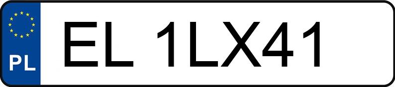 Numer rejestracyjny EL 1LX41 posiada OMODA OMODA5 - EL1LX41 Numer rejestracyjny EL 1LX41 posiada OMODA OMODA5 - EL1LX41