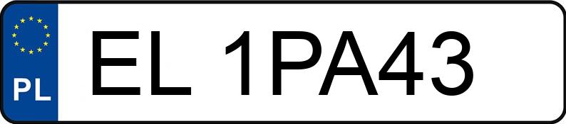Numer rejestracyjny EL 1PA43 posiada NISSAN QASHQAI - EL1PA43 Numer rejestracyjny EL 1PA43 posiada NISSAN QASHQAI - EL1PA43