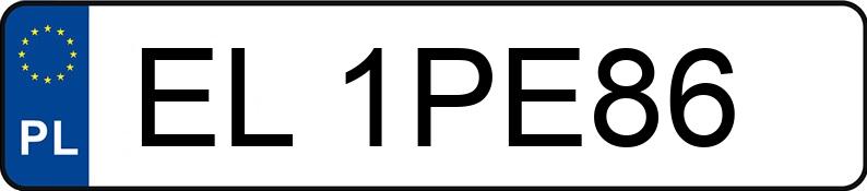 Numer rejestracyjny EL 1PE86 posiada SKODA SUPERB - EL1PE86 Numer rejestracyjny EL 1PE86 posiada SKODA SUPERB - EL1PE86