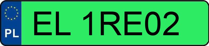 Numer rejestracyjny EL 1RE02 posiada MERCEDES-BENZ  - EL1RE02