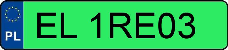 Numer rejestracyjny EL 1RE03 posiada MERCEDES-BENZ CLA 250+ MR`25 174 AMG 85kWh - EL1RE03