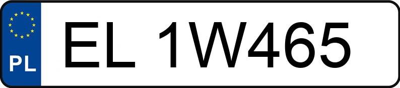 Numer rejestracyjny EL 1W465 posiada MERCEDES-BENZ A 140 - EL1W465
