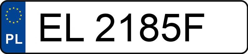 Numer rejestracyjny EL 2185F posiada CHRYSLER TOWN&COUNTRY - EL2185F