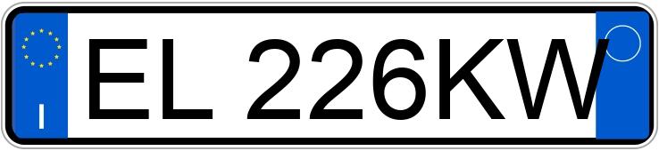 Numer rejestracyjny EL226KW posiada FORD FIESTA TITANIUM