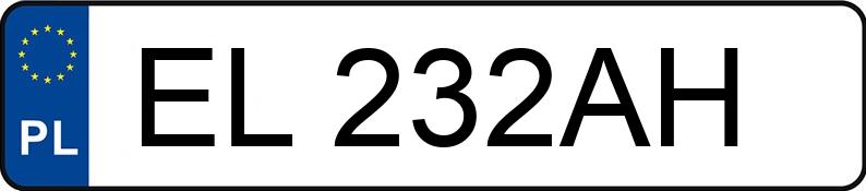 Numer rejestracyjny EL 232AH posiada FIAT BRAVA - EL232AH Numer rejestracyjny EL 232AH posiada FIAT BRAVA - EL232AH