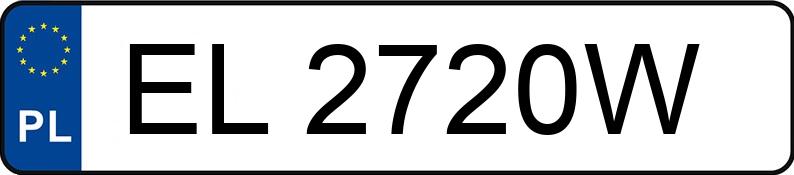 Numer rejestracyjny EL 2720W posiada SKODA OCTAVIA - EL2720W