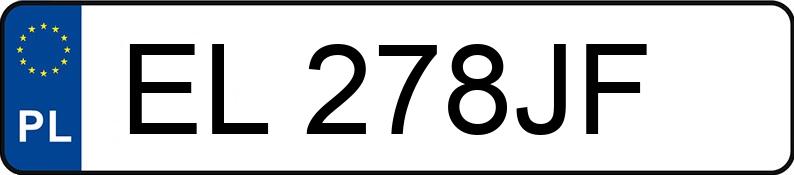 Numer rejestracyjny EL 278JF posiada CITROEN C4 1.6I - EL278JF