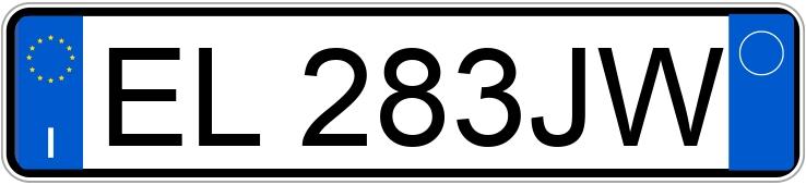 Numer rejestracyjny EL283JW posiada ALFA ROMEO Giulietta