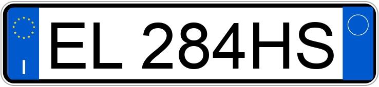 Numer rejestracyjny EL284HS posiada LANCIA Ypsilon 3a serie