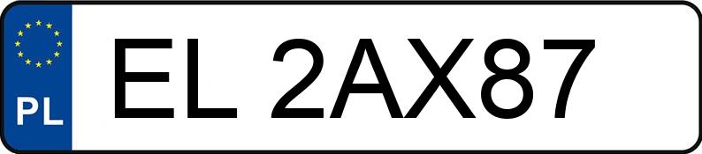 Le numéro d’enregistrement EL 2AX87 a FORD Focus 1.8 MR`05 E4 Sport - EL2AX87 Le numéro d’enregistrement EL 2AX87 a FORD Focus 1.8 MR`05 E4 Sport - EL2AX87