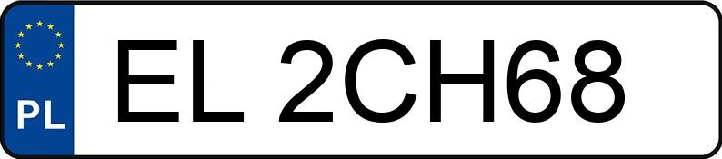 Numer rejestracyjny EL 2CH68 posiada VOLVO V50 2.4 MR`04 E4 - EL2CH68