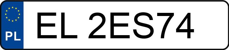 Numer rejestracyjny EL 2ES74 posiada OPEL VECTRA-C - EL2ES74