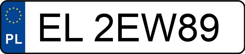 Numer rejestracyjny EL 2EW89 posiada PEUGEOT 207 - EL2EW89 Numer rejestracyjny EL 2EW89 posiada PEUGEOT 207 - EL2EW89