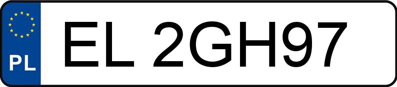 Numer rejestracyjny EL 2GH97 posiada OPEL ZAFIRA - EL2GH97