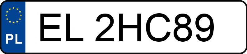 Numer rejestracyjny EL 2HC89 posiada BMW 325i MR`04 E3 E90 325i MR`04 E3 E90 - EL2HC89