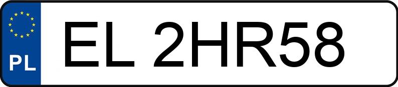 Numer rejestracyjny EL 2HR58 posiada BMW 316 I - EL2HR58 Numer rejestracyjny EL 2HR58 posiada BMW 316 I - EL2HR58