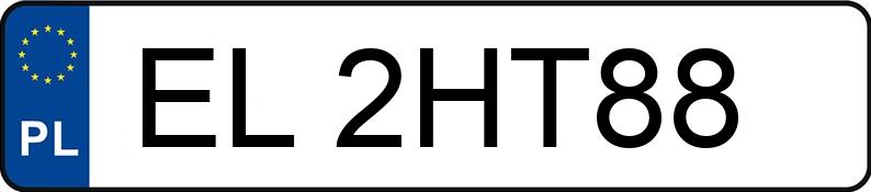 Numer rejestracyjny EL 2HT88 posiada AUDI S3 - EL2HT88