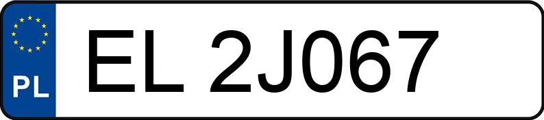 Numer rejestracyjny EL 2J067 posiada RENAULT CLIO - EL2J067 Numer rejestracyjny EL 2J067 posiada RENAULT CLIO - EL2J067