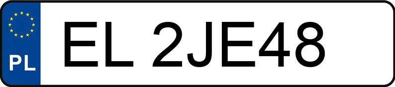 Numer rejestracyjny EL 2JE48 posiada KIA STONIC - EL2JE48