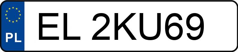 Numer rejestracyjny EL 2KU69 posiada BMW 320i MR`16 E6 F30 xDrive - EL2KU69