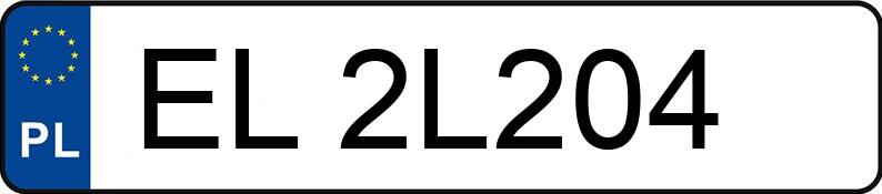 Numer rejestracyjny EL 2L204 posiada SKODA Fabia 1.4 TDI MR`05 E4 Classic+ - EL2L204 Numer rejestracyjny EL 2L204 posiada SKODA Fabia 1.4 TDI MR`05 E4 Classic+ - EL2L204