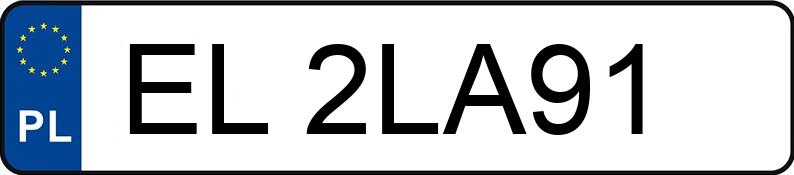 Numer rejestracyjny EL 2LA91 posiada OPEL MOVANO - EL2LA91