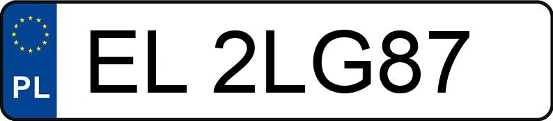 Numer rejestracyjny EL 2LG87 posiada AUDI A4 AVANT - EL2LG87