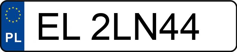 Numer rejestracyjny EL 2LN44 posiada VOLKSWAGEN PASSAT - EL2LN44
