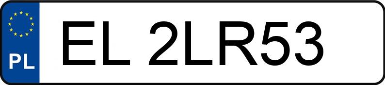 Numer rejestracyjny EL 2LR53 posiada BMW 530 - EL2LR53