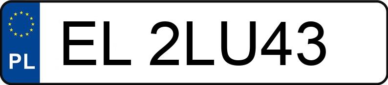 Numer rejestracyjny EL 2LU43 posiada MERCEDES-BENZ 517 Sprinter CDI MR`18 E6 3.5t 517 Sprinter CDI MR`18 E6 3.5t - EL2LU43