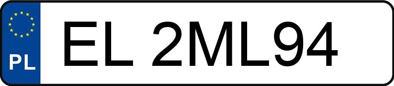 Numer rejestracyjny EL 2ML94 posiada BMW 123D - EL2ML94