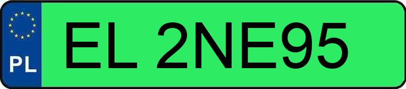 Numer rejestracyjny EL 2NE95 posiada CUPRA Tavascan MR`24 VZ 77kWh - EL2NE95