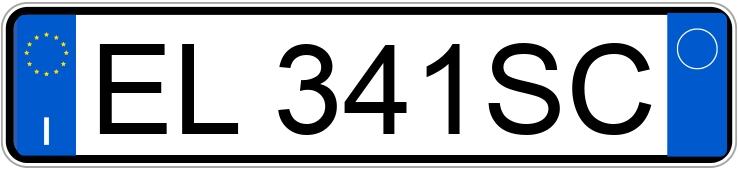 Numer rejestracyjny EL341SC posiada OPEL Meriva 2a serie