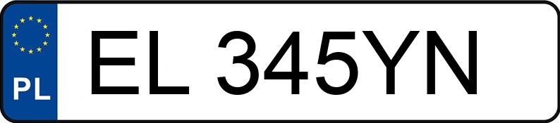Numer rejestracyjny EL 345YN posiada HONDA HR-V - EL345YN Numer rejestracyjny EL 345YN posiada HONDA HR-V - EL345YN