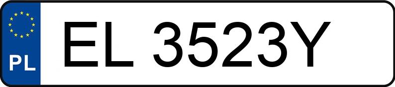 Numer rejestracyjny EL 3523Y posiada NISSAN 100 NX - EL3523Y Numer rejestracyjny EL 3523Y posiada NISSAN 100 NX - EL3523Y